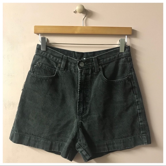 BONGO Pants - Vintage Bongo Black Denim Mom Shorts